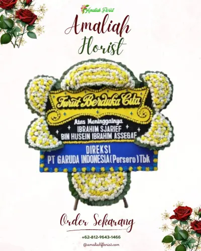 Papan Bunga Duka di Wonoayu
